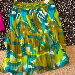 Lafayette 148 New York chiffon beaded skirt size 8